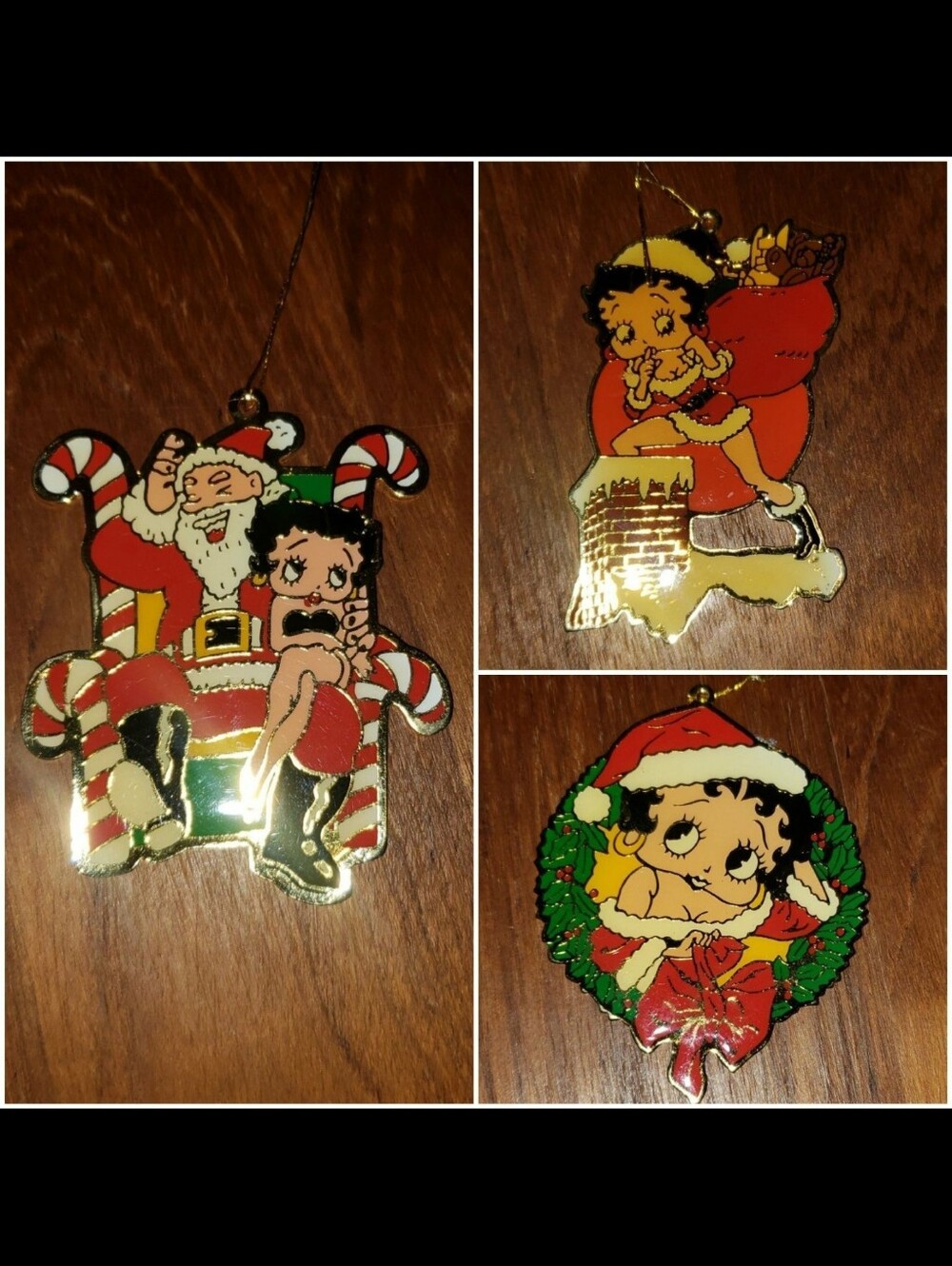 Vintage 1986 Betty Boop Christmas OrnamentsK.F.S. Fleischer Studios Inc.